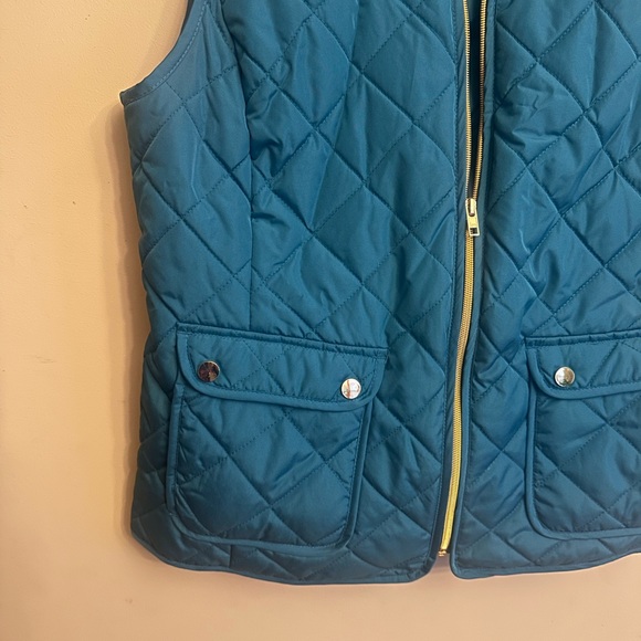 St. John's Bay Blue Quilted Vest NWT - Picture 5 of 6